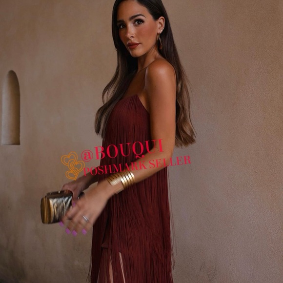 BLOGGERS FAV ZARA STRAPPY FRINGED DRESS - Picture 8 of 13